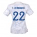 Frankrike Theo Hernandez #22 Borte Drakt Dame VM 2022 Kortermet